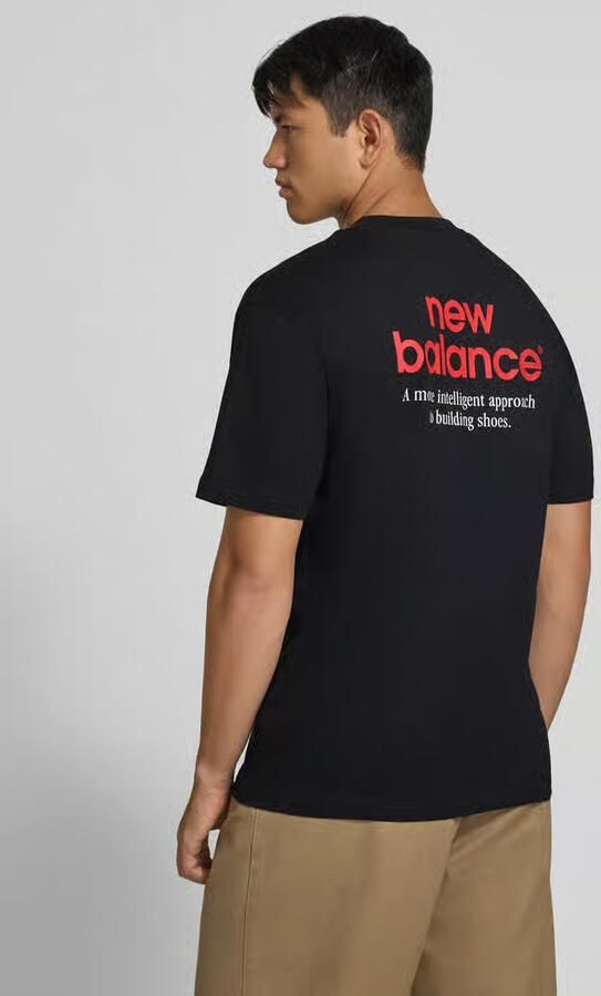 New Balance Regular fit t-shirt van puur katoen model 'INTELLIGENT' - Foto 3