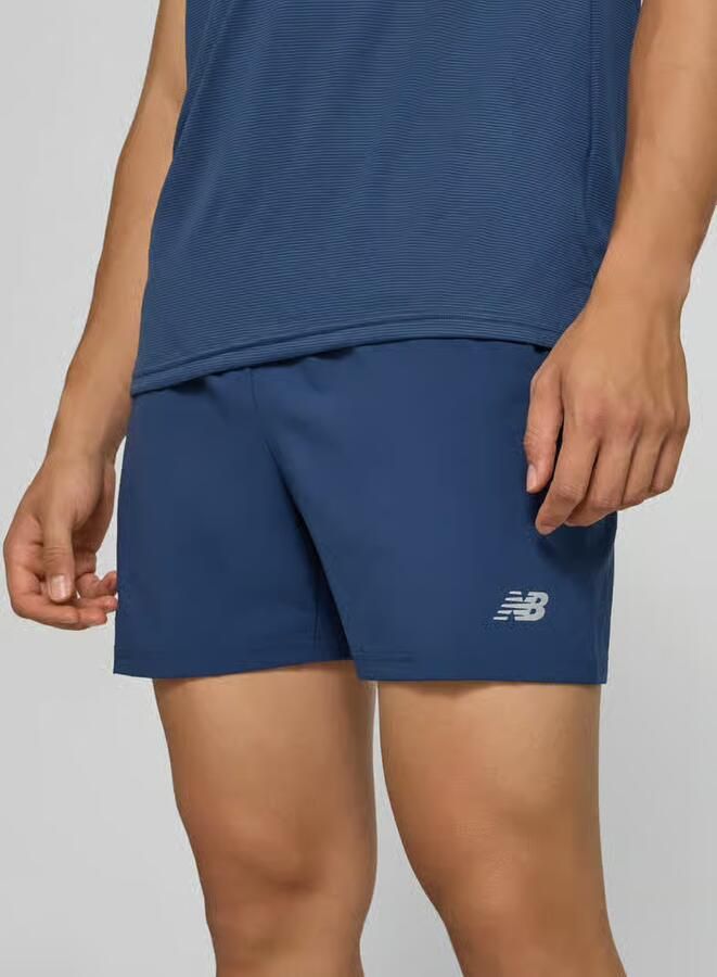 New Balance Short met elastische band en logo
