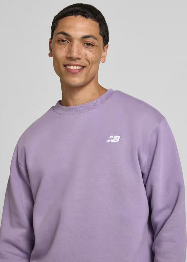 New Balance Sweatshirt met ronde hals en label-stitching