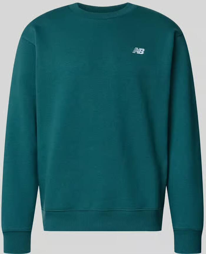 New Balance Sweatshirt met ronde hals en label-stitching