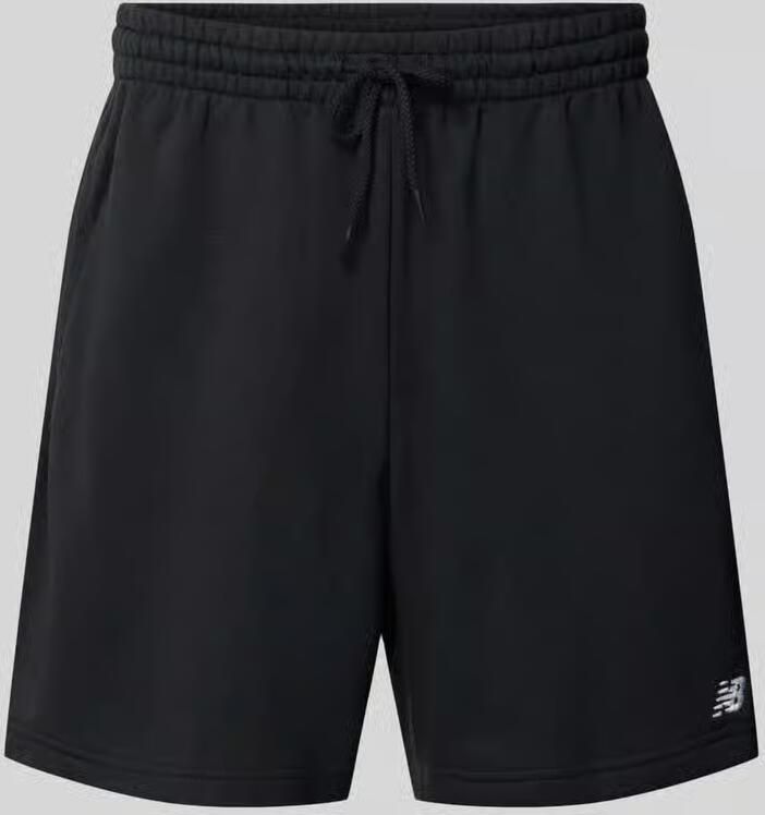 New Balance Katoenen shorts van hoge kwaliteit Moderne pasvorm Black Heren