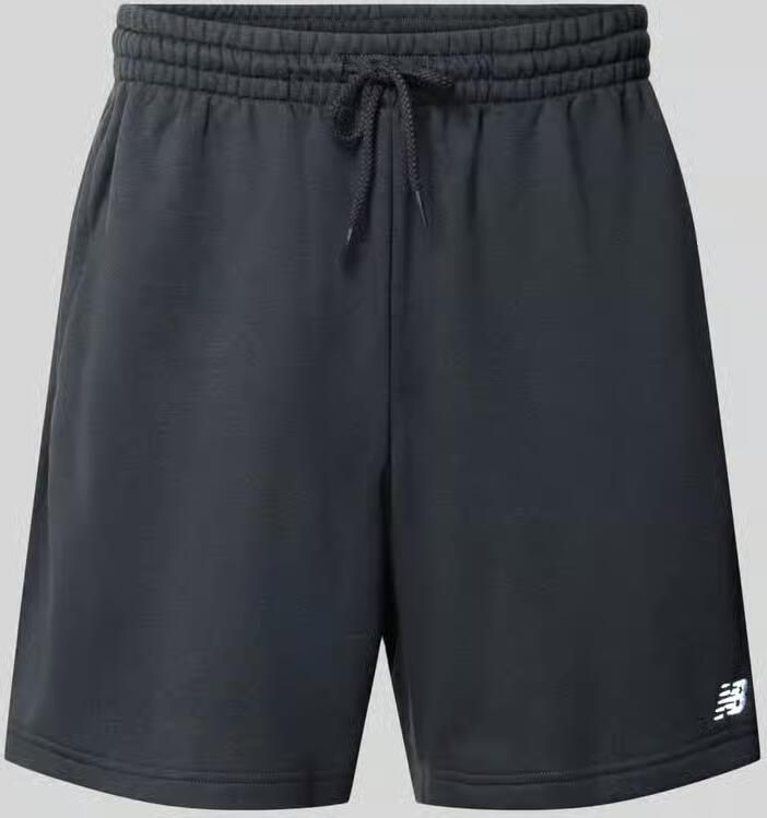 New Balance Katoenen shorts van hoge kwaliteit Moderne pasvorm Black Heren