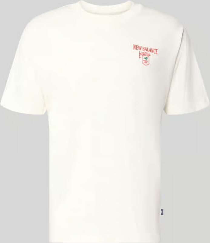 New Balance T-shirt met labelprint model 'GRAB A BITE LONDON'