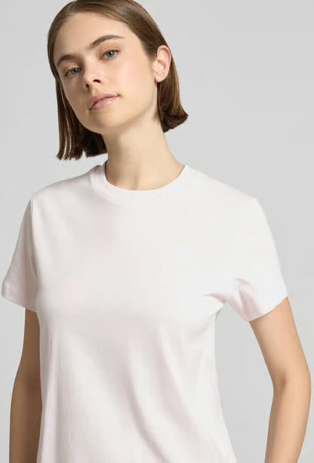 New Balance T-shirt met Labelstitching en Ronde hals