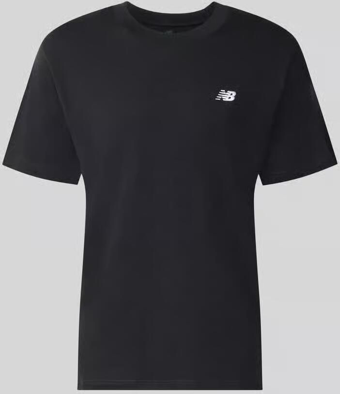 New Balance Zwarte Katoenen T-shirt Lente Zomer Collectie Black Heren
