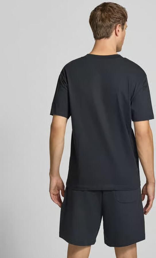 New Balance Zwarte Katoenen T-shirt Lente Zomer Collectie Black Heren - Foto 2
