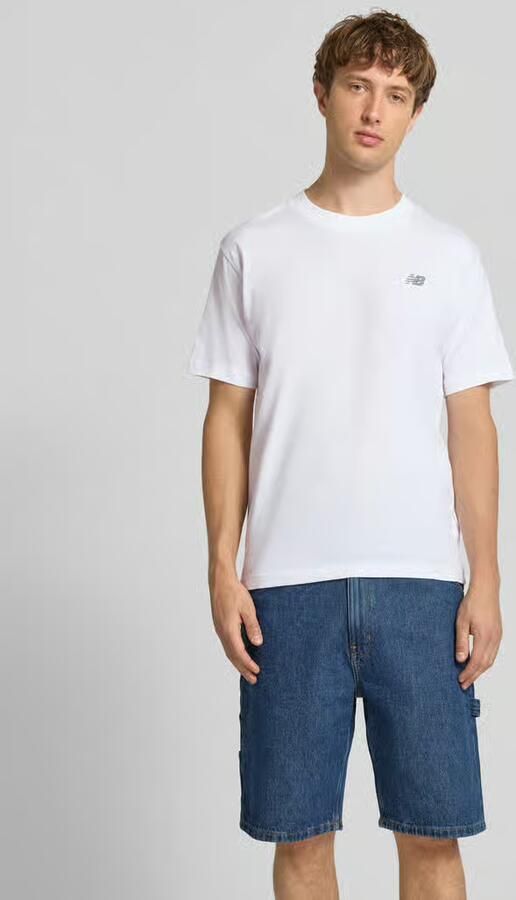 New Balance T-shirt met logo en ronde hals