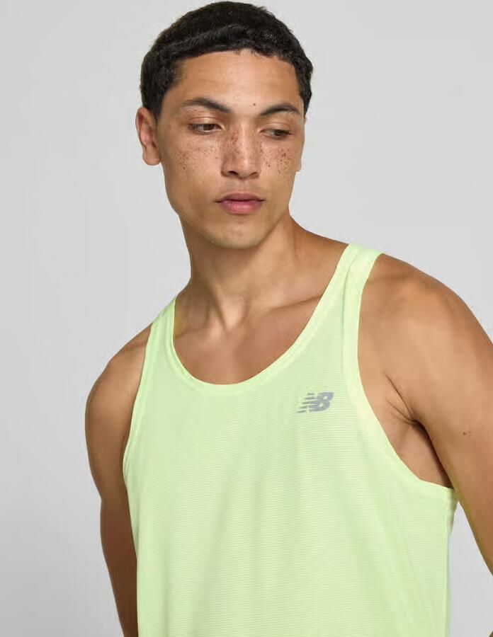 New Balance Tanktop met logo en ronde hals