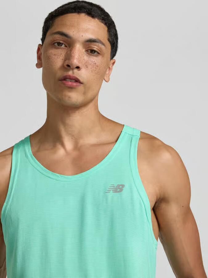 New Balance Tanktop met logo en ronde hals