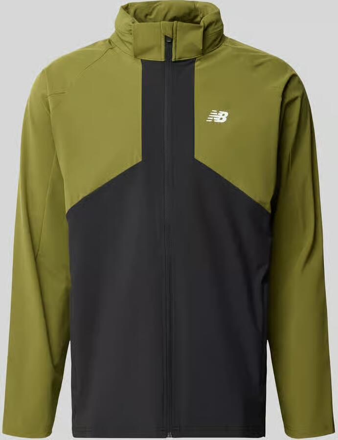 New Balance Trainingsjack met opstaande kraag en ritssluiting