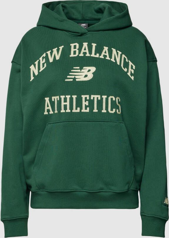 New Balance Oversized hoodie met labelstitching