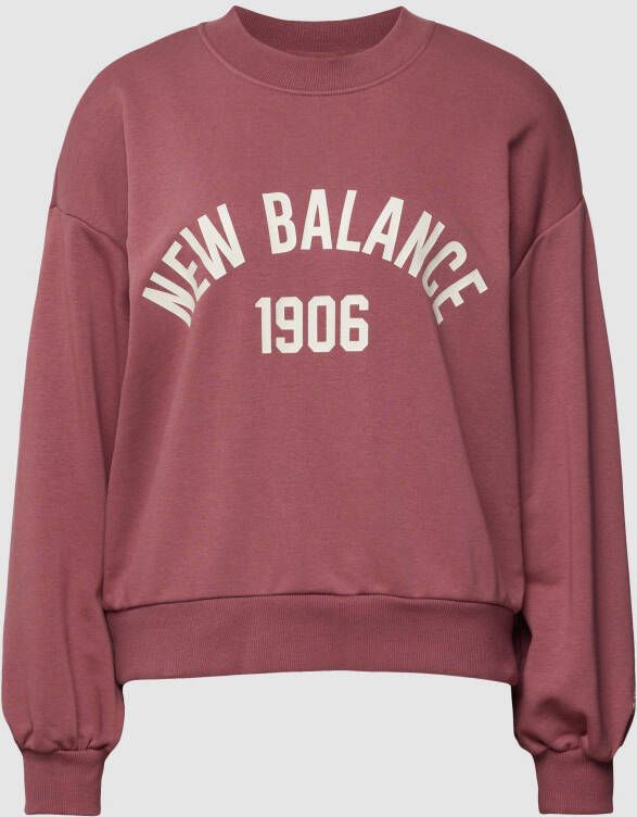 New Balance Sweatshirt met labelprint