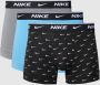 Nike Everyday Cotton Stretch Trunk (3 Pack) Boxershorts Kleding swoosh print cool grey blue maat: XL beschikbare maaten:XS S M L XL - Thumbnail 3
