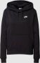 Nike Sportswear Club Fleece Dameshoodie met trechterhals Zwart - Thumbnail 1