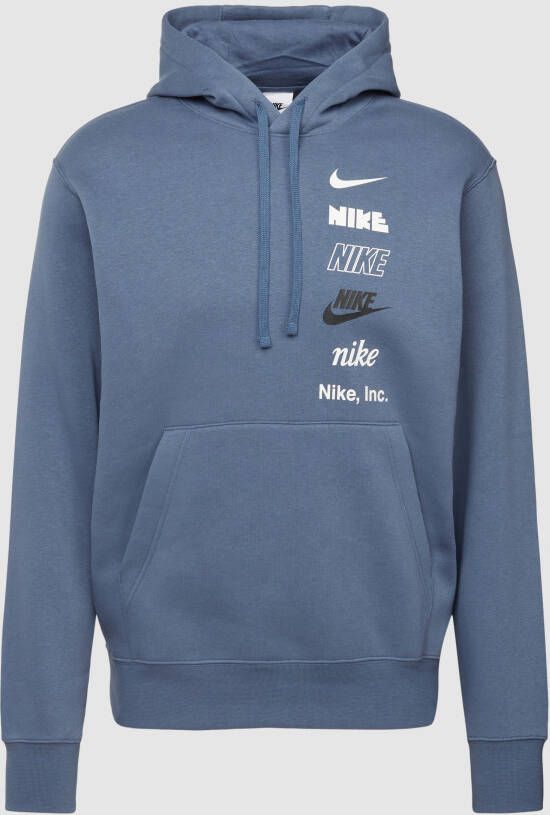 Nike Club Fleece Hoodie voor heren Blauw