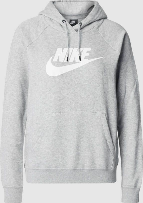 Nike Hoodie met opvallend logo Grijs Dames