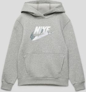 Nike Sportswear Club Fleece hoodie met graphic voor kids Grijs