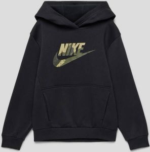 Nike Sportswear Club Fleece hoodie met graphic voor kids Zwart