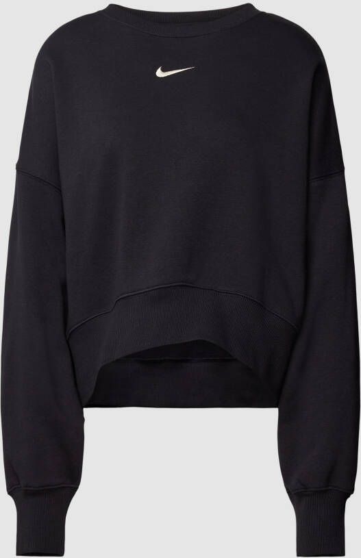 Nike Sportswear Phoenix Fleece extra oversized sweatshirt met ronde hals voor dames Zwart