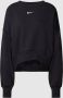 Nike Sportswear Phoenix Fleece extra oversized sweatshirt met ronde hals voor dames Zwart - Thumbnail 2
