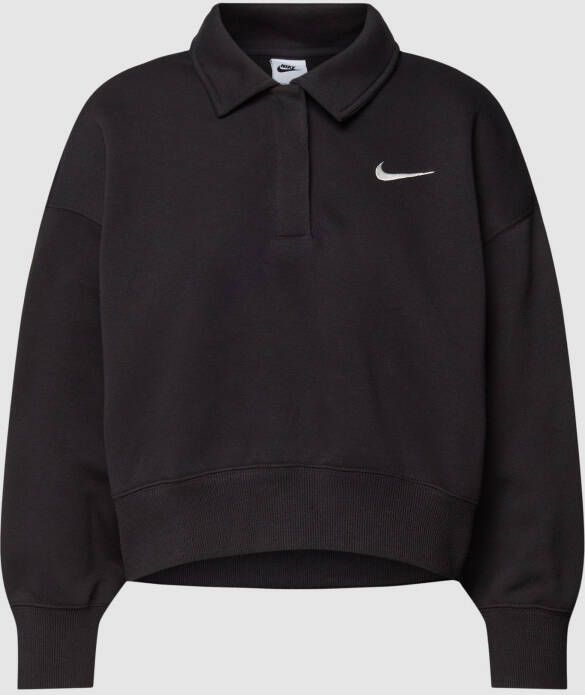 Nike Kort sweatshirt met polokraag