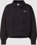 Nike Sportswear Phoenix Fleece Kort polosweatshirt met 3 4-mouwen voor dames Zwart - Thumbnail 2