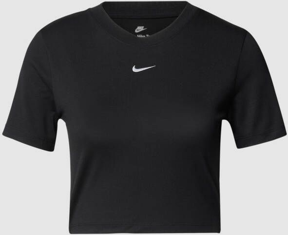 Nike Sportswear Essential Croptop voor dames Zwart