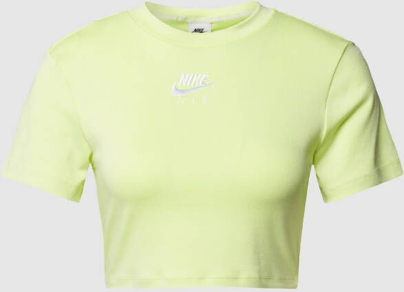 Nike Air Croptop met korte mouwen voor dames Groen
