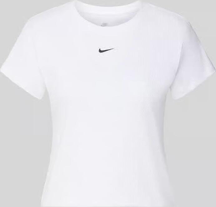 Nike Kort T-shirt in riblook met logo - Foto 2