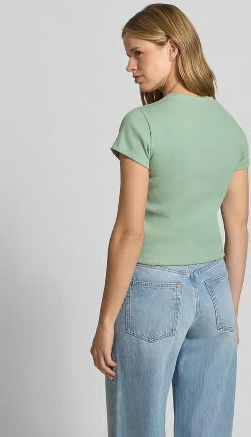 Nike Kort T-shirt in riblook met logo - Foto 3
