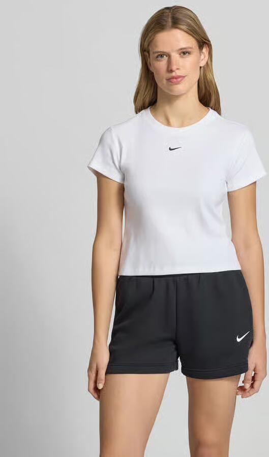 Nike Kort T-shirt in riblook met logo - Foto 2