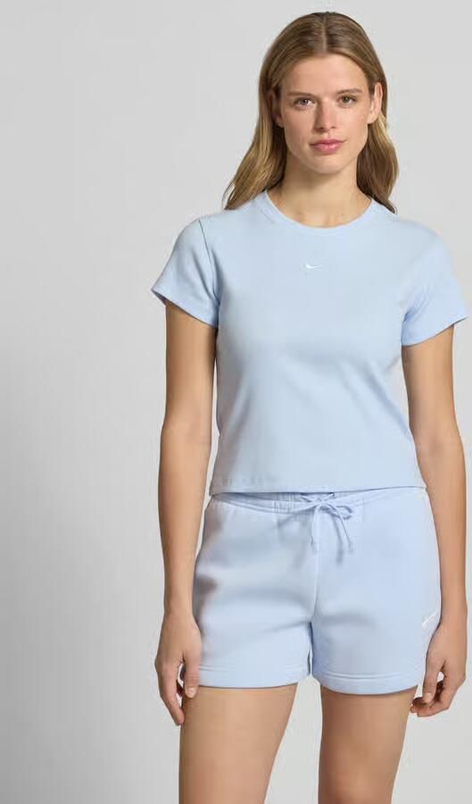 Nike Kort T-shirt in riblook met logo - Foto 2