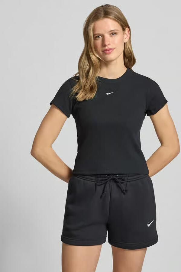 Nike Kort T-shirt in riblook met logo - Foto 2