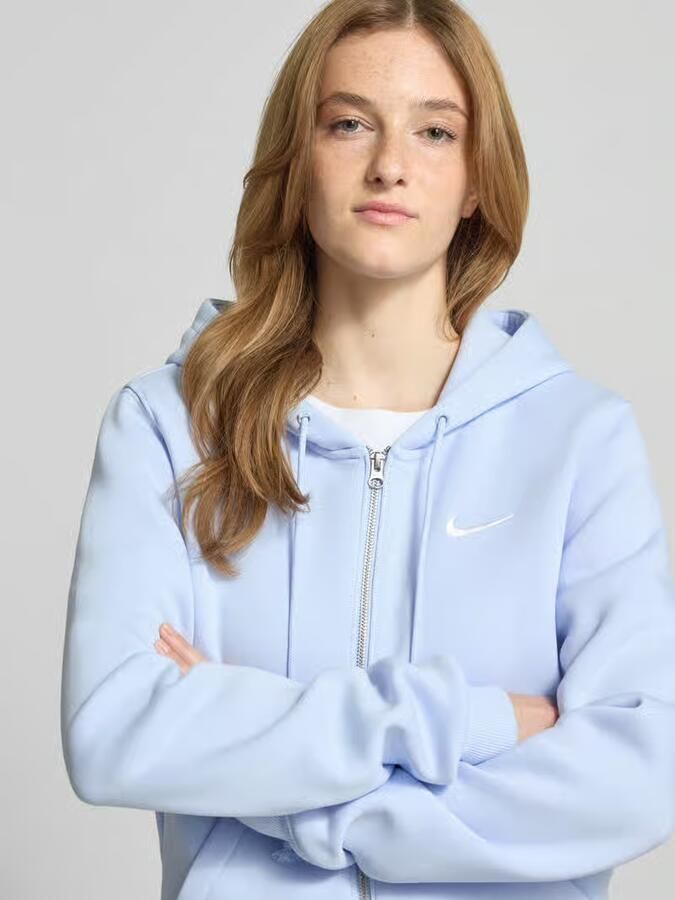 Nike regular fit sweatjack met logostitching model 'Phoenix'