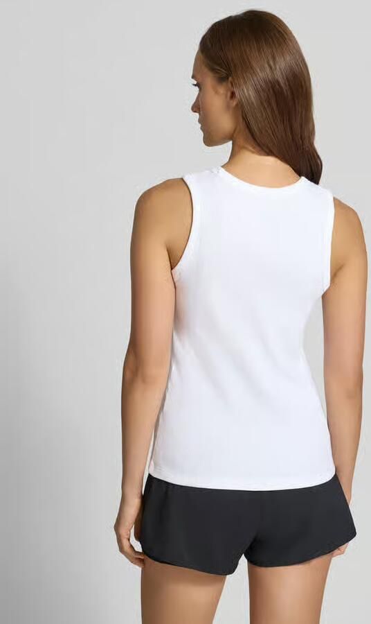 Nike Slim fit tanktop van katoenmix model 'RIB TIGHT' - Foto 3