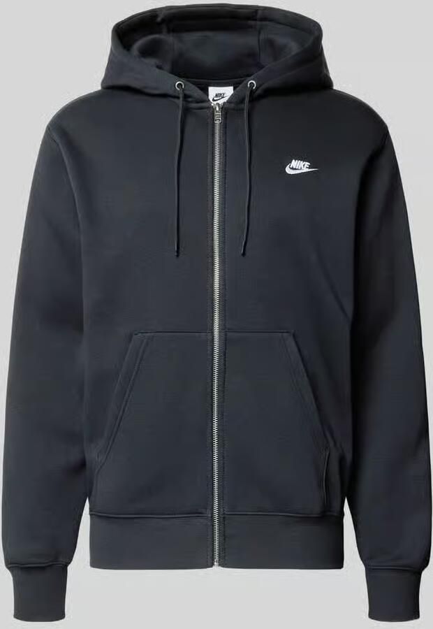 Nike Sweatjack met labelstitching en kangoeroezak - Foto 2
