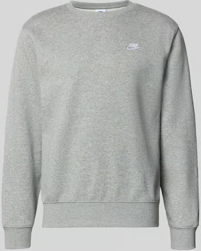 Nike sweatshirt met labelstitching en ronde hals - Foto 2