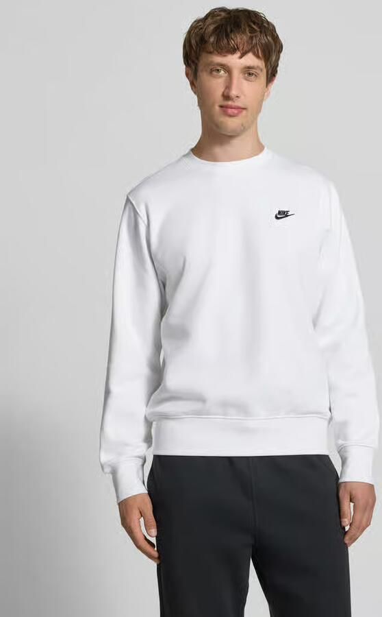 Nike sweatshirt met labelstitching en ronde hals - Foto 2