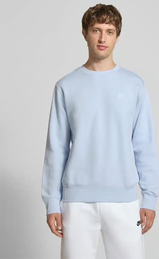 Nike sweatshirt met labelstitching en ronde hals - Foto 4