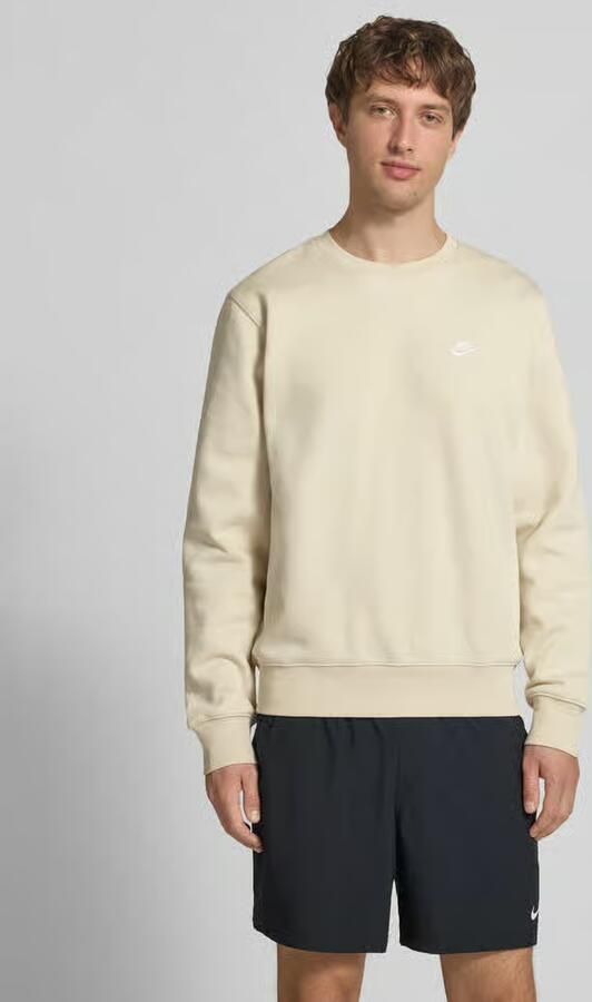 Nike sweatshirt met labelstitching en ronde hals - Foto 3