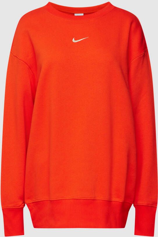 Nike Sportswear Phoenix Fleece Oversized sweatshirt met ronde hals voor dames Rood