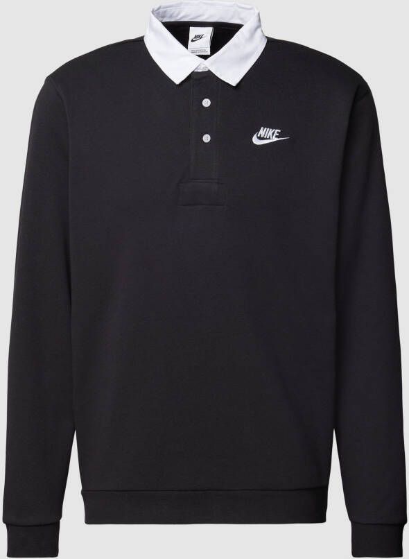 Nike Poloshirt met labeldetail en knoopsluiting