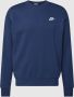 Nike Comfortabele Fleece Crewneck Sweatshirt Blauw Unisex - Thumbnail 3