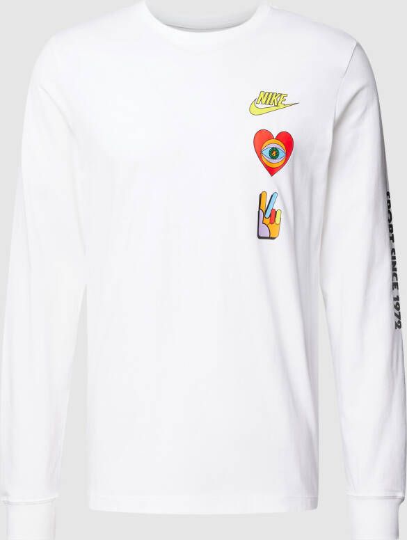 Nike Sportswear T-shirt met lange mouwen voor heren Wit