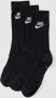Nike Sportswear Everyday Essential Crew sokken (3 paar) Zwart - Thumbnail 4