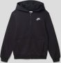 Nike Sportswear Club Fleece hoodie met rits voor kids Zwart - Thumbnail 1