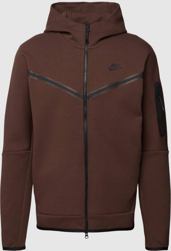 Nike Tech Fleece Zip Hoodie Brown Heren