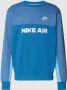 Nike Crewneck Sweatshirt Air Brushed-back Blauw Blue Heren - Thumbnail 1