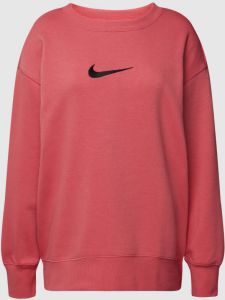 Nike Sportswear Phoenix Fleece Oversized sweatshirt van fleece voor dames Rood