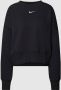 Nike Sportswear Phoenix Fleece extra oversized sweatshirt met ronde hals voor dames Zwart - Thumbnail 1